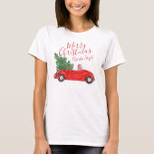ヴィンテージ赤メリー車#Christmas #Floridaスタイル Tシャツ (正面)