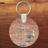 ヴィンテージ赤レンガの壁のテクスチャ キーホルダー (正面)