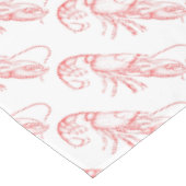 ヴィンテージ赤ロブスター テーブルクロス (アングル)