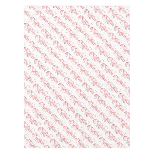 ヴィンテージ赤ロブスター テーブルクロス (正面)