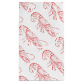 ヴィンテージ赤ロブスター – 水彩 スモールペーパーバッグ (裏面)