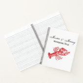 ヴィンテージ赤ロブスター#1スケッチ ノートブック (内部)