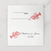 ヴィンテージ赤ロブスター#1スケッチ プレイスカード (外部開封)