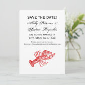 ヴィンテージ赤ロブスター#1スケッチ 招待状 (スタンド正面)