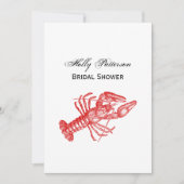 ヴィンテージ赤ロブスター#1スケッチ 招待状 (正面)