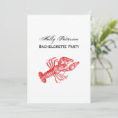 ヴィンテージ赤ロブスター#1スケッチ 招待状 (スタンド正面)