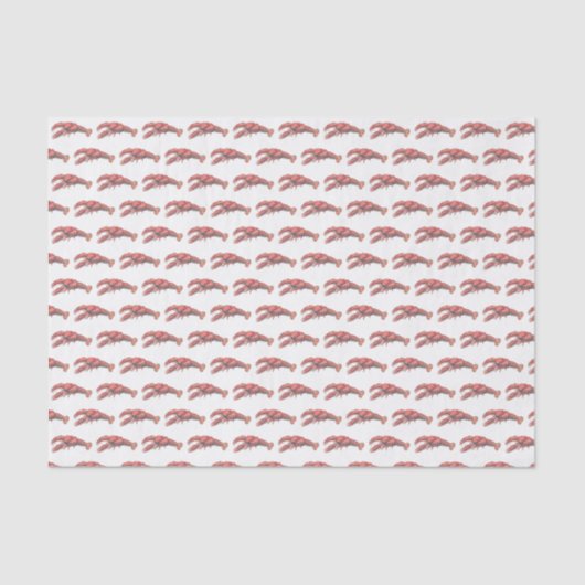 ヴィンテージ赤ロブスター#2スケッチ 薄葉紙 (正面)