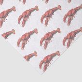 ヴィンテージ赤ロブスター#2スケッチ 薄葉紙 (詳細)