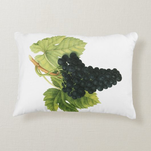 ヴィンテージ赤ワインオーガニックグレープクラスター、フードフルーツ アクセントクッション (裏面)