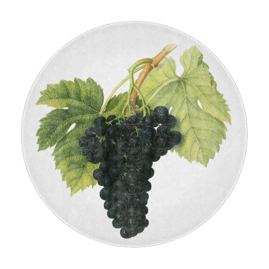 ヴィンテージ赤ワインオーガニックグレープクラスター、フードフルーツ カッティングボード (正面)