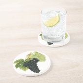 ヴィンテージ赤ワインオーガニックグレープクラスター、フードフルーツ コースター (側面)