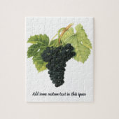 ヴィンテージ赤ワインオーガニックグレープクラスター、フードフルーツ ジグソーパズル (縦)