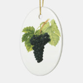 ヴィンテージ赤ワインオーガニックグレープクラスター、フードフルーツ セラミックオーナメント (左)