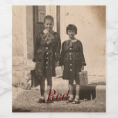 ヴィンテージ赤ワインラベル ワインラベル (シングルラベル)