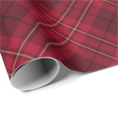 ヴィンテージ赤ワイン金ゴールド黒い格子模様 ラッピングペーパー (ロールコーナー)