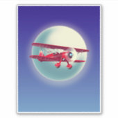 ヴィンテージ赤二面 シール (正面)