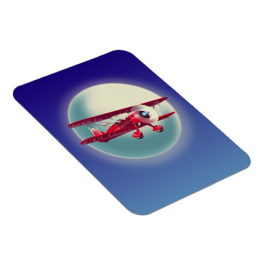 ヴィンテージ赤二面 マグネット (右側)