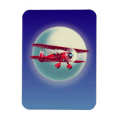 ヴィンテージ赤二面 マグネット (縦)