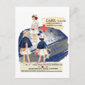 ヴィンテージ赤十字グリーティングポストカード ポストカード (正面)