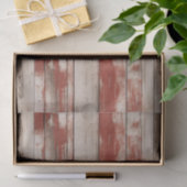 ヴィンテージ赤愛国心フェイク材 薄葉紙 (ギフト)