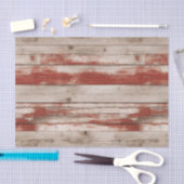 ヴィンテージ赤愛国心フェイク材 薄葉紙 (クラフト)