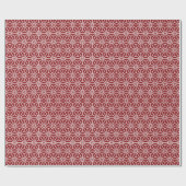 ヴィンテージ赤新酒朝野葉日本柄 ラッピングペーパー (フラット)