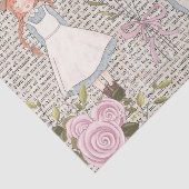 ヴィンテージ赤毛ガールバラタイプライターの切り離 薄葉紙 (詳細)