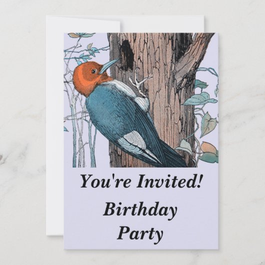 ヴィンテージ赤毛木 招待状 (正面)