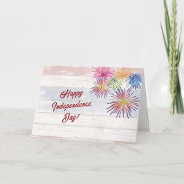 ヴィンテージ赤白青愛国フェイク材 シーズンカード