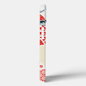 ヴィンテージ赤白鳥日本のの着物フローラ Case-Mate iPhoneケース (裏面 / 右)