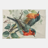 ヴィンテージ赤芽球 キッチンタオル (横)