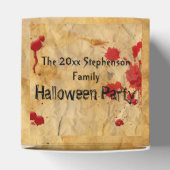 ヴィンテージ赤血(ばちゃばちゃ)跳ねるハローウィンパーティ フェイバーボックス (上部)