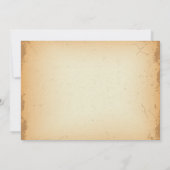 ヴィンテージ赤褐色フローラ旋回結婚式招待状 招待状 (裏面)