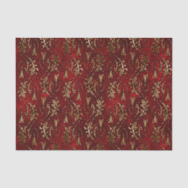 ヴィンテージ赤金ゴールドアールデコ図 薄葉紙