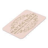 ヴィンテージ赤面アンティークフローリッシュ日付を保存 マグネット (左側)