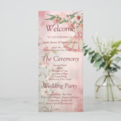 ヴィンテージ赤面ドレス結婚式 プログラム (スタンド正面)