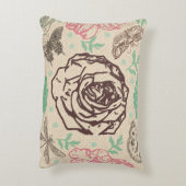 ヴィンテージ赤面バラ園 アクセントクッション (裏面(縦))