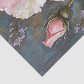 ヴィンテージ赤面バラ&アイリスデクページアート 薄葉紙 (詳細)