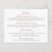 ヴィンテージ赤面ピンクとグ結婚レイの情報 エンクロージャーカード (正面)