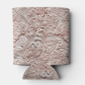 ヴィンテージ赤面ピンクツーリング革 缶クーラー (裏面)