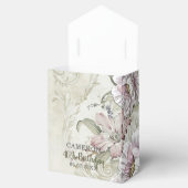 ヴィンテージ赤面ピンクビクトリアンフローラつる植物 フェイバーボックス (オープン)