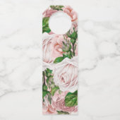 ヴィンテージ赤面ピンクフラワーズボタニッ結婚クス ボトルネックタグ (裏面)