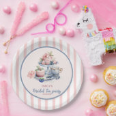 ヴィンテージ赤面ピンクフローラ茶パーティーブライダルシャワー ペーパープレート (パーティー)