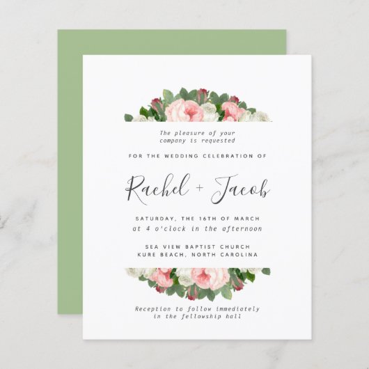 ヴィンテージ赤面ピンクブルガンディマルサラバラ結婚ズ (正面/裏面)