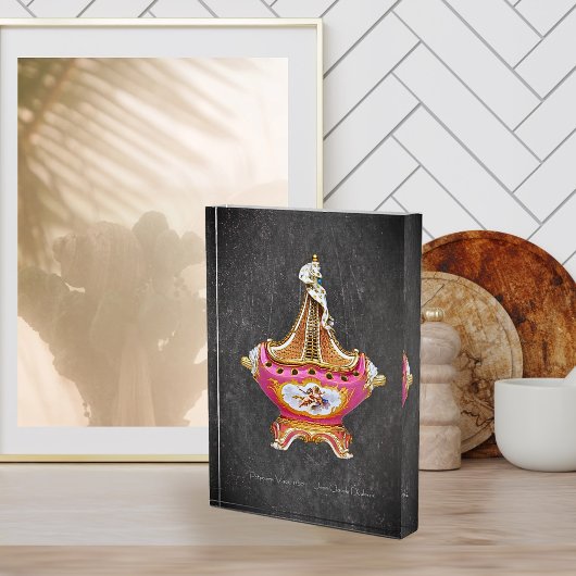 ヴィンテージ赤面ピンクポプリ花瓶 フォトブロック