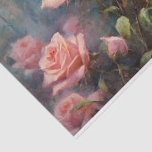 ヴィンテージ赤面ピンクローズデクページ 薄葉紙 (詳細)