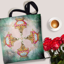 ヴィンテージ赤面ピンク色のコラージュと錆びたエッジ