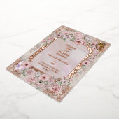 ヴィンテージ赤面ピ結婚オニー箔招待状 箔招待状 (回転した状態)