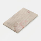 ヴィンテージ赤面フローラ牡丹 ポストイット (アングル)