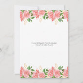 ヴィンテージ赤面フローラ鍵移動 案内状 (裏面)